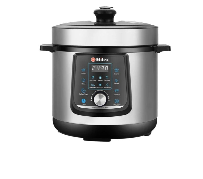 Milex 6Lt Digital power Pressure Cooker Silver